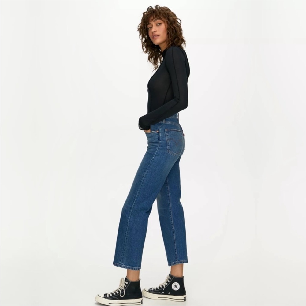 High Rise Blue Jeans - Picture 2 of 12